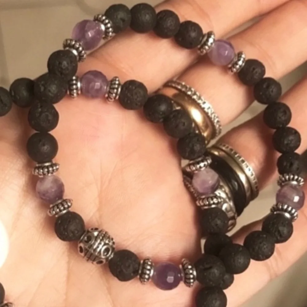 Special order . One bracelet . Not the set . Black lava no moon